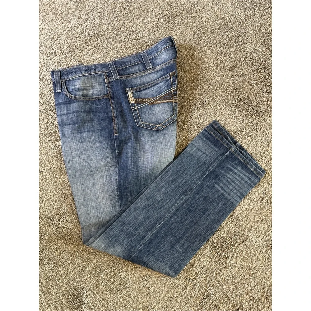 Cinch Men's White Label Jeans Medium Wash Size 38x34